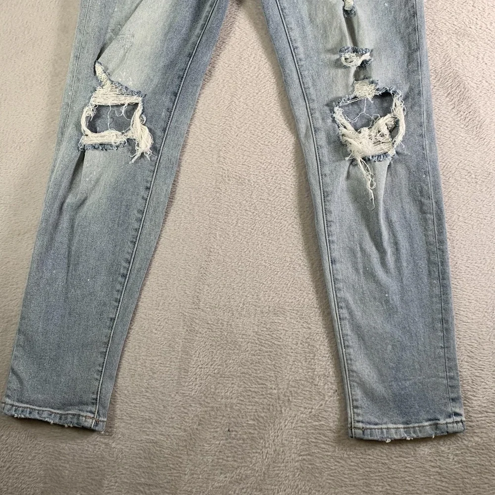 KanCan Jeans Juniors 9/28‎ Light Wash Distressed Mid Rise Skinny Stretch KC8368L